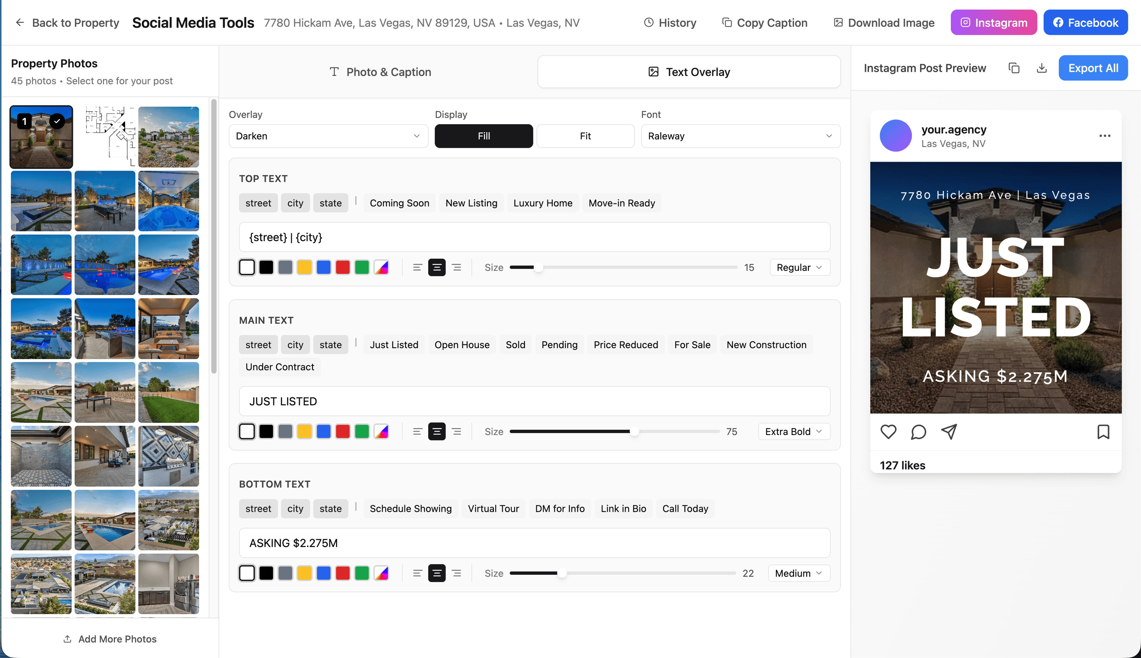 Custom Graphic overlay tool interface showing text overlay controls and preview